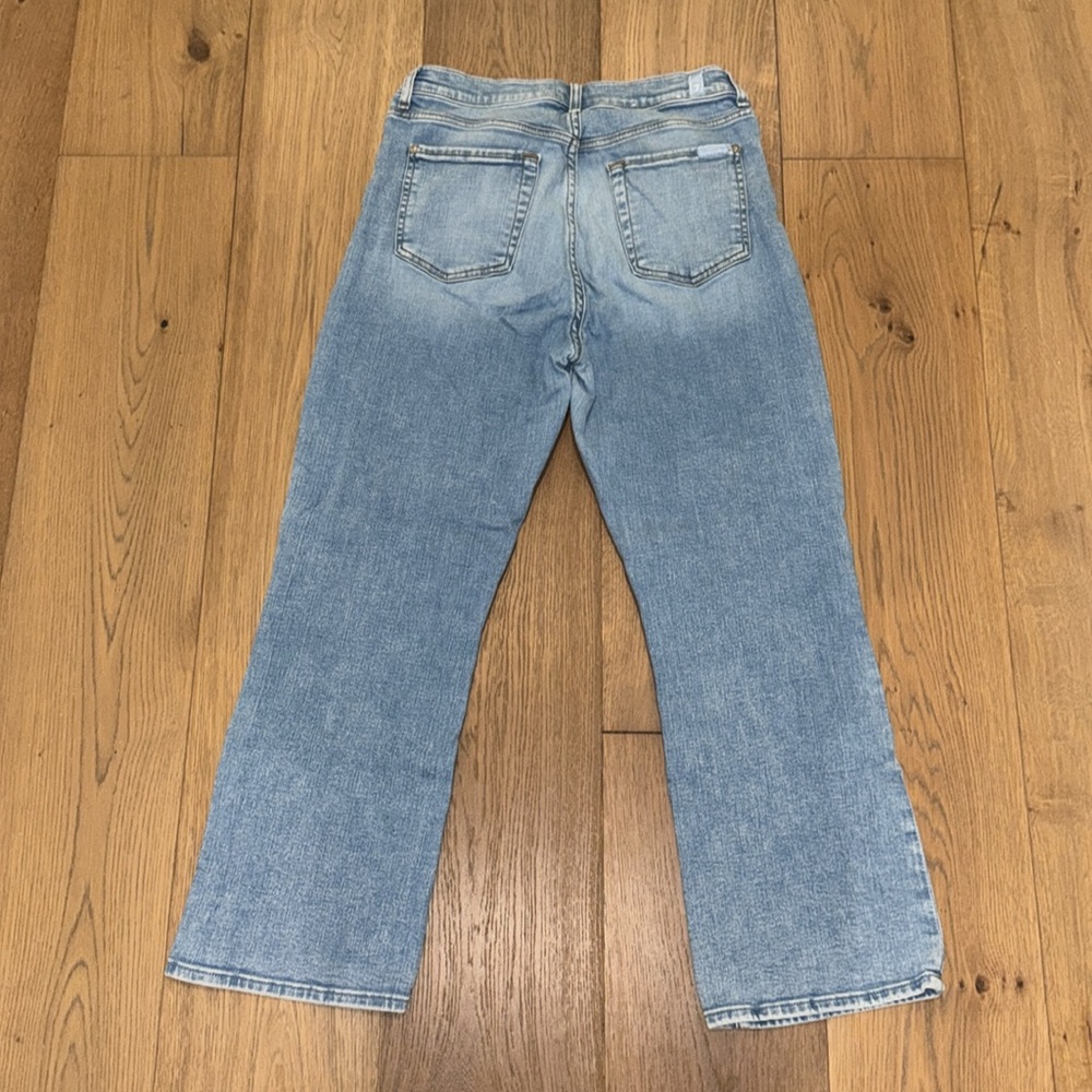 7 For All Mankind Denim High Waist Slim Kick Jeans - Picture 2 of 5